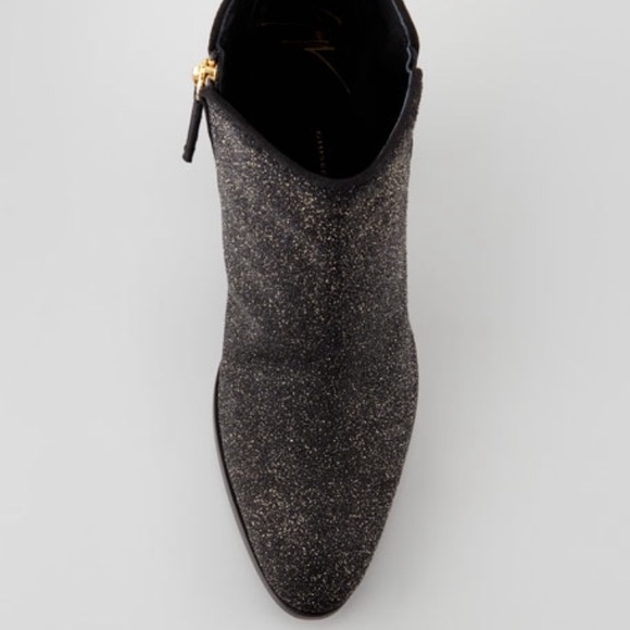 “Sugar Suede Sparkle” ankle booties - Picture 2 of 8